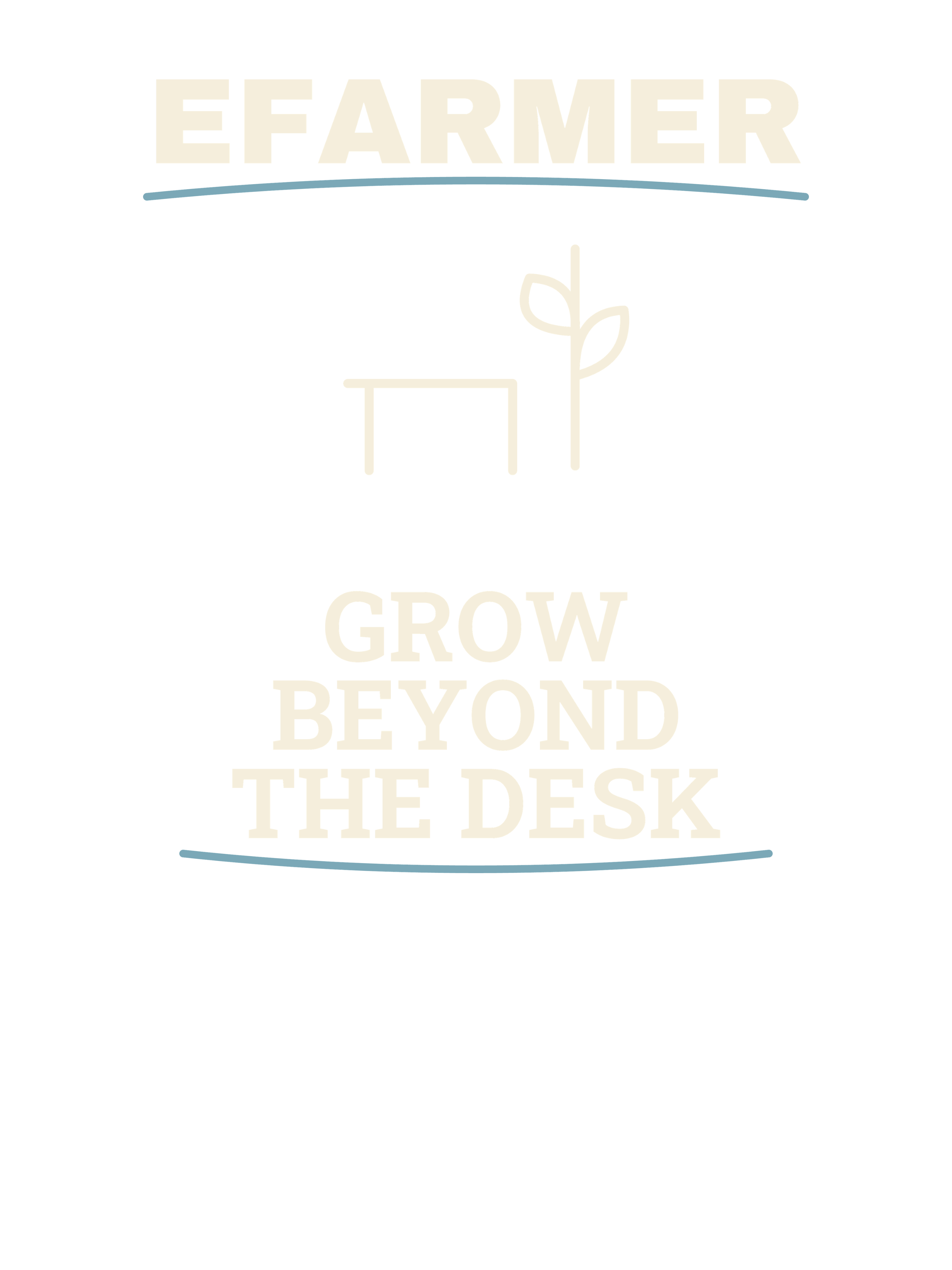 Efarmer — Grow Beyond the Desk Tee — Black, view 3