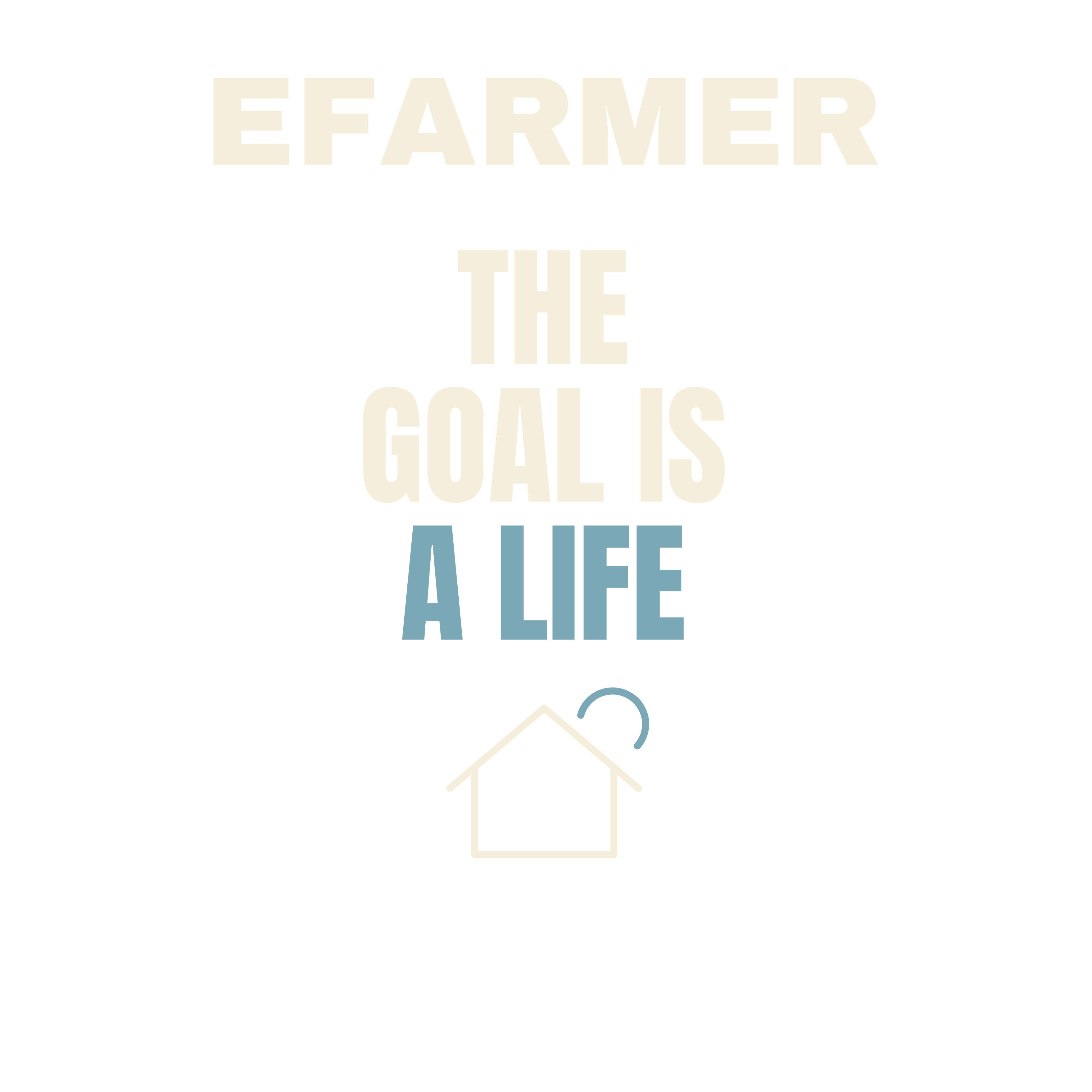Efarmer — The Goal Is a Life Hoodie — Black, view 3