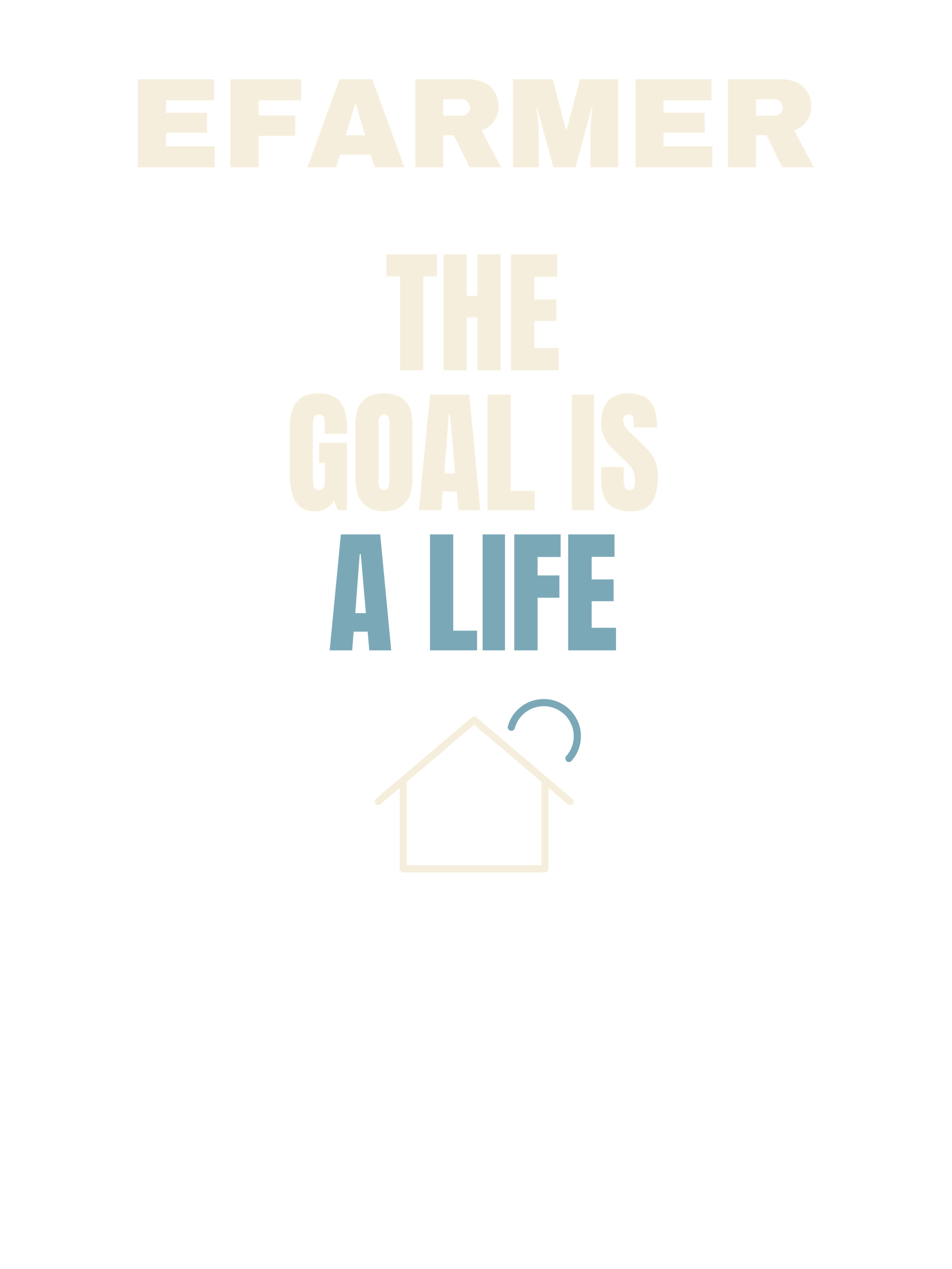 Efarmer — The Goal Is a Life Tee — Black, view 3