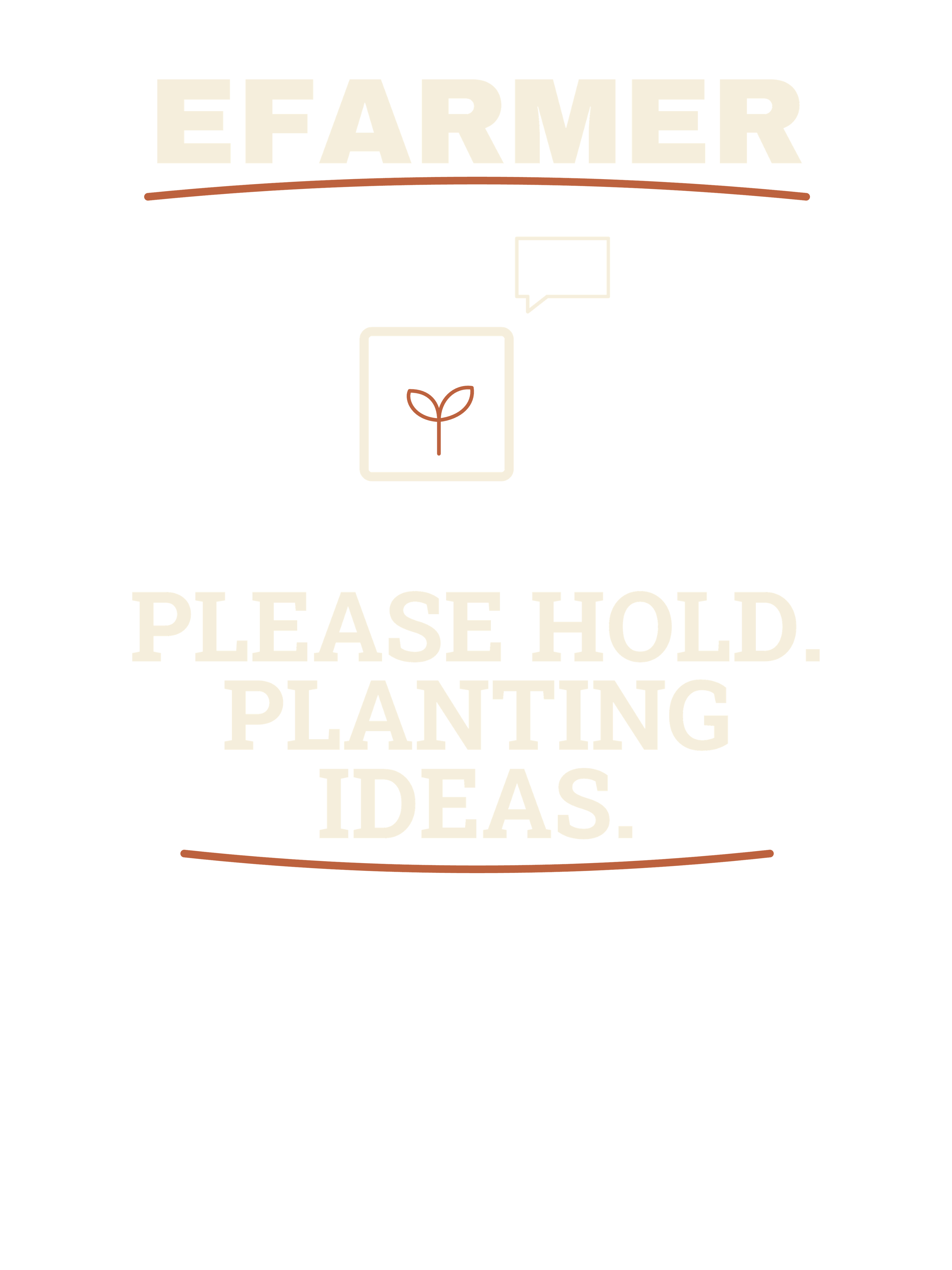 Efarmer — Please Hold. Planting Ideas. Tee — Black, view 3