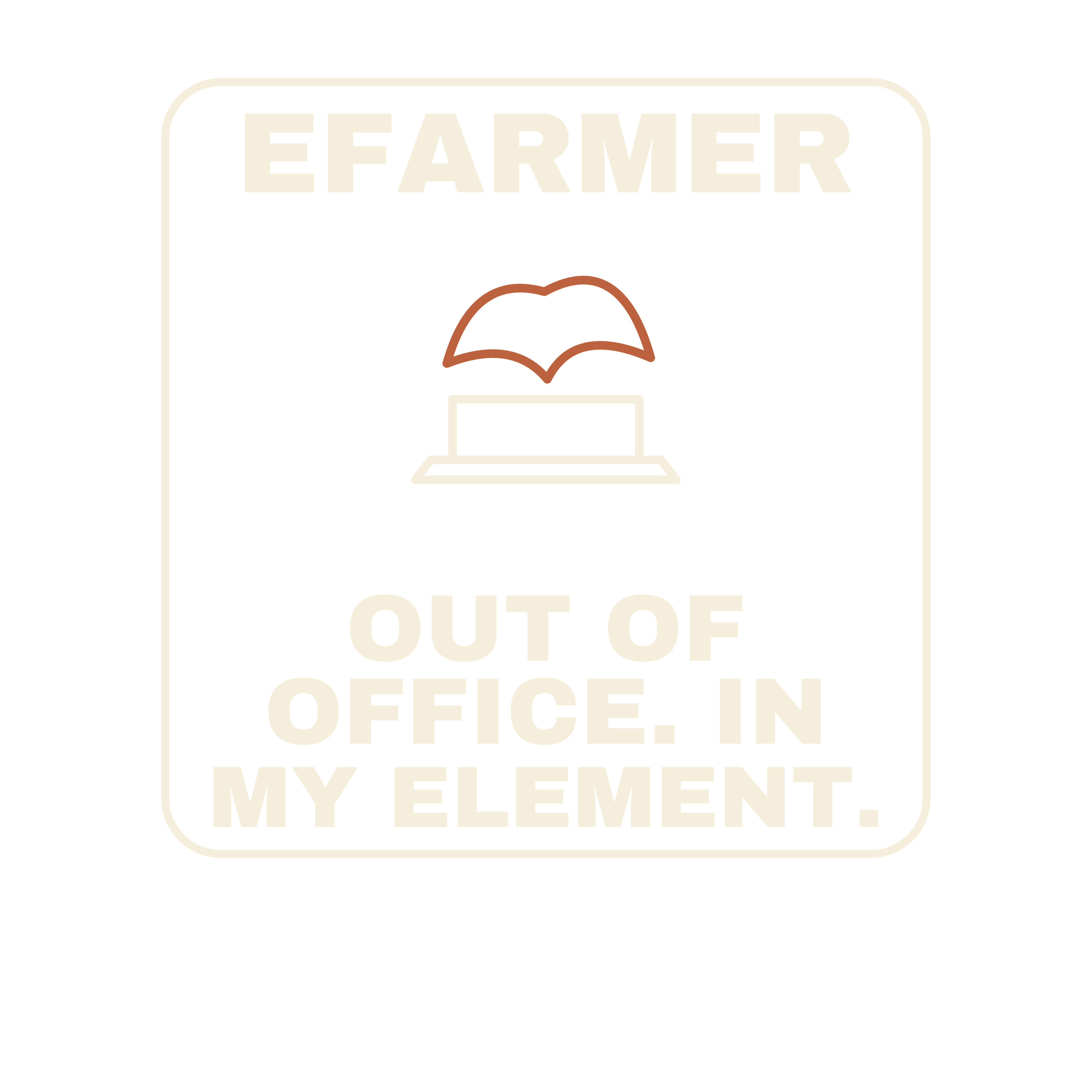 Efarmer — Out of Office. In My Element. Hoodie — Black, view 3