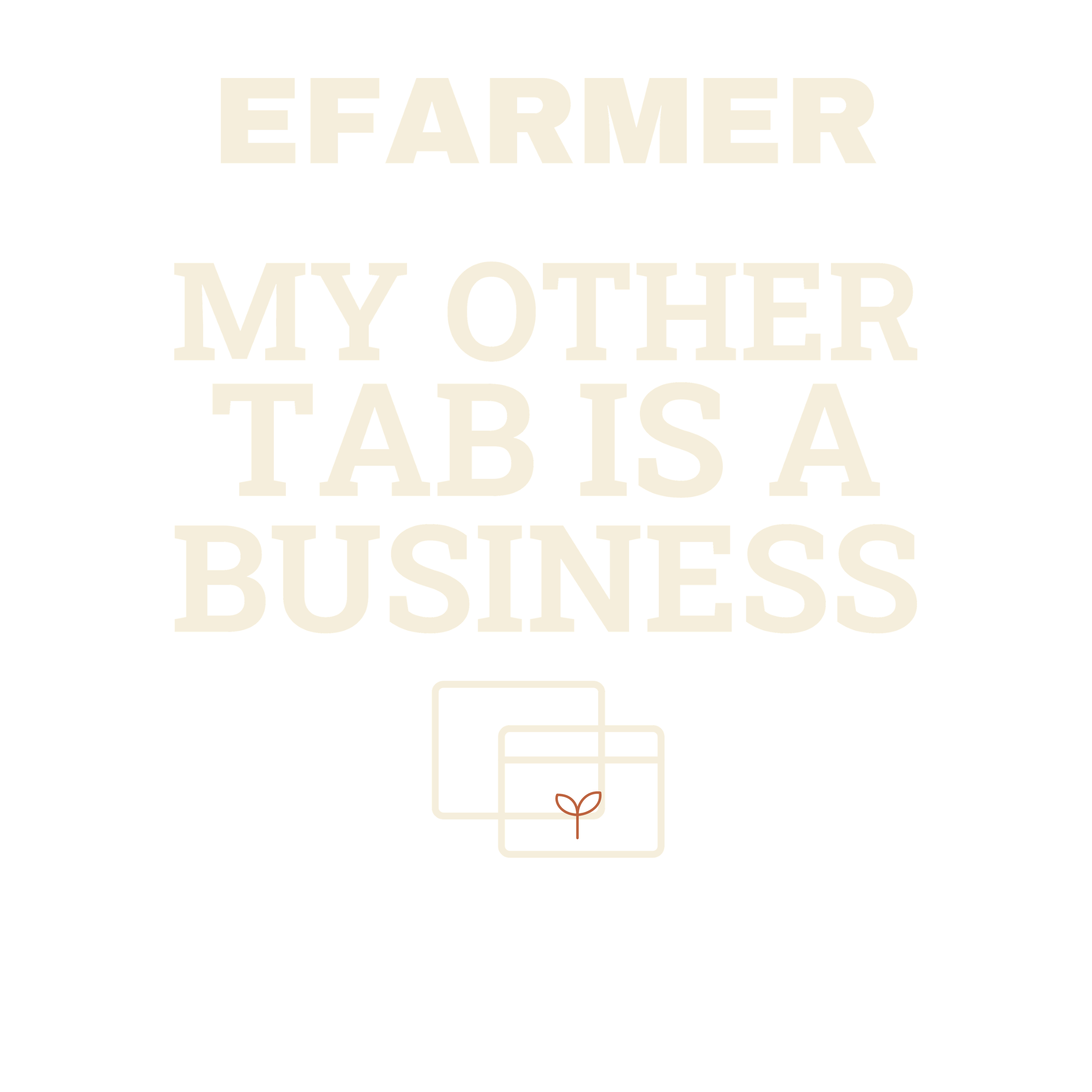 Efarmer — My Other Tab Is a Business Hoodie — Black, view 3
