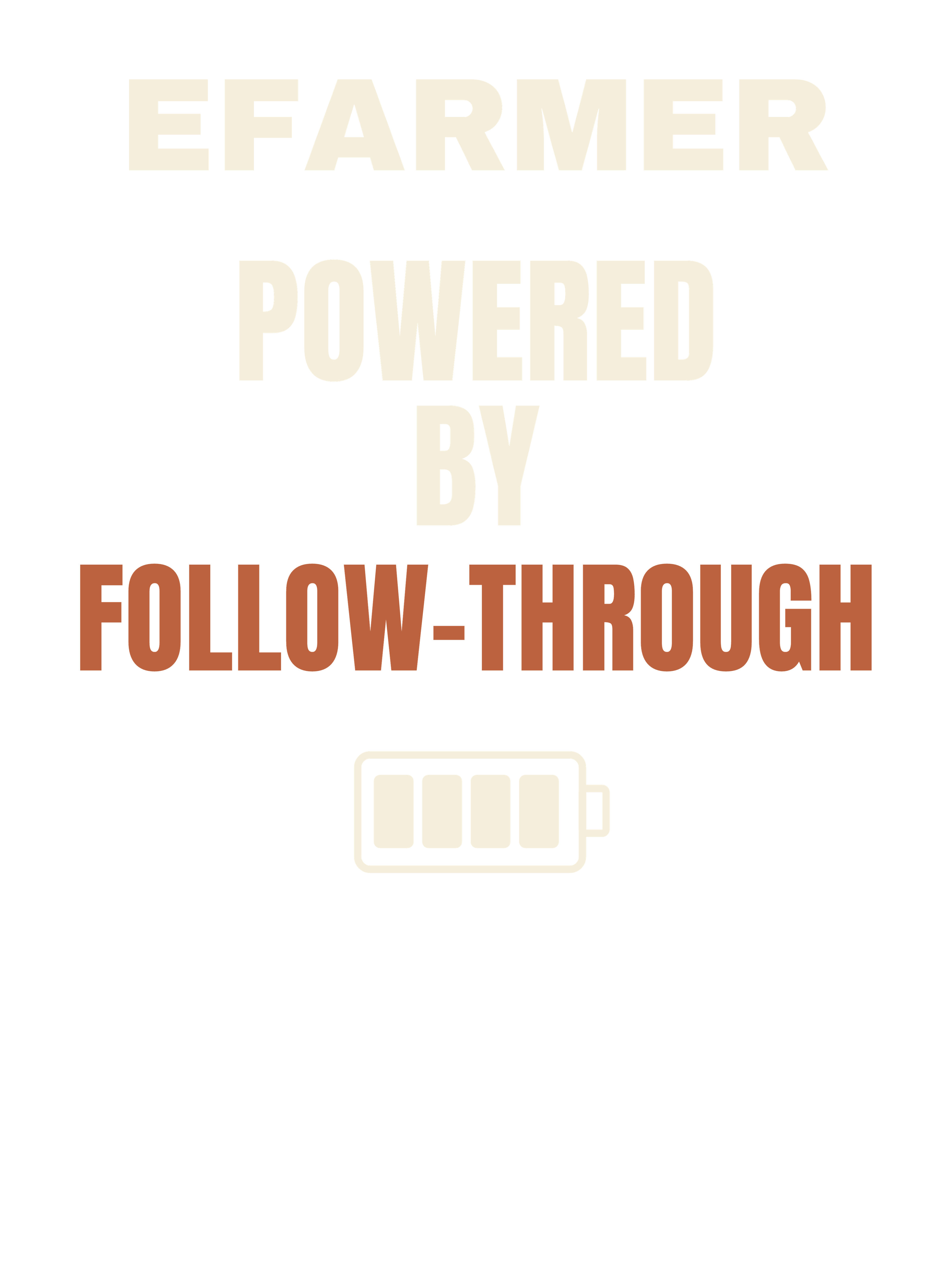 Efarmer — Powered by Follow-Through Tee — Black, view 3