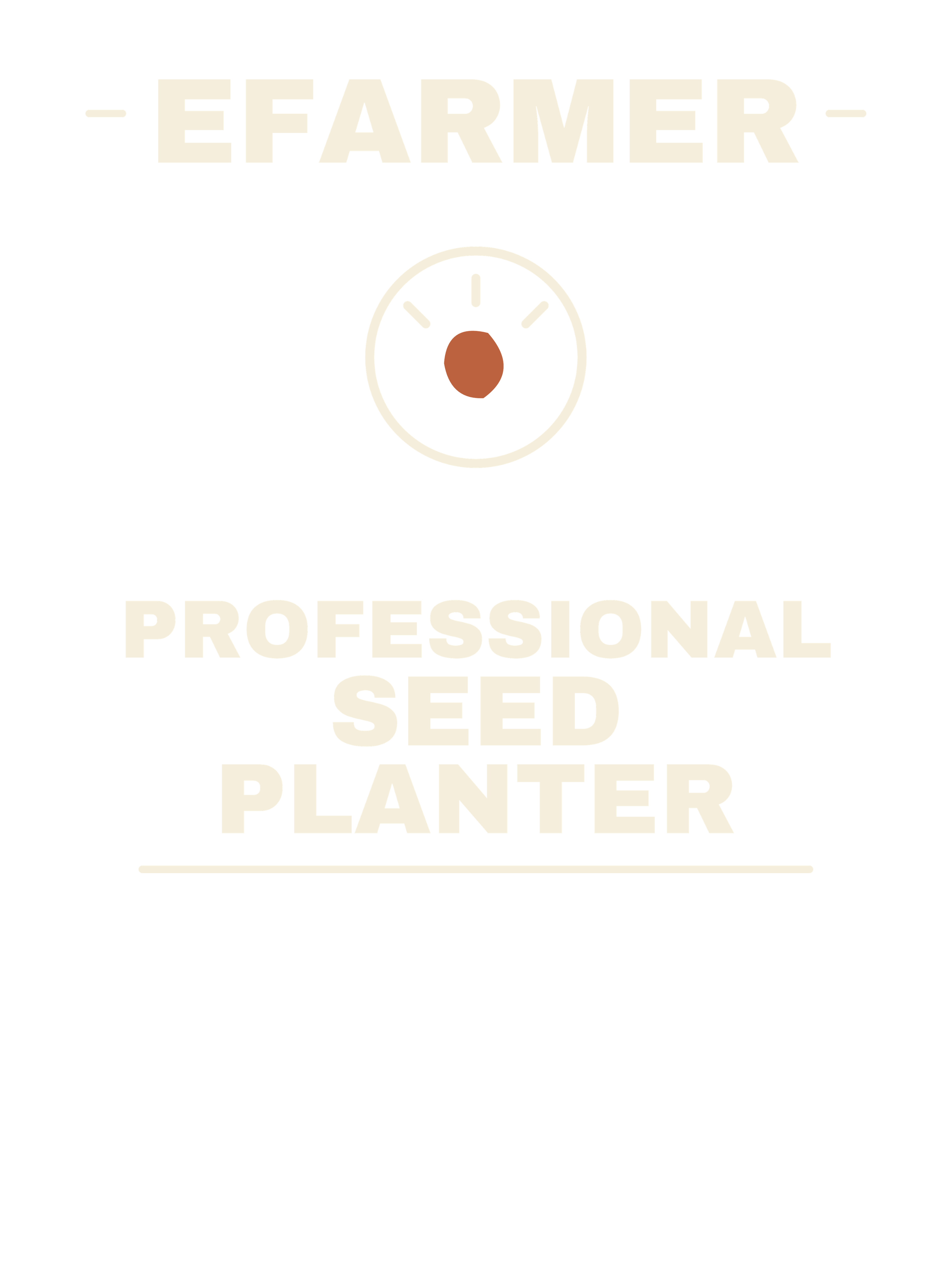 Efarmer — Professional Seed Planter Tee — Black, view 3