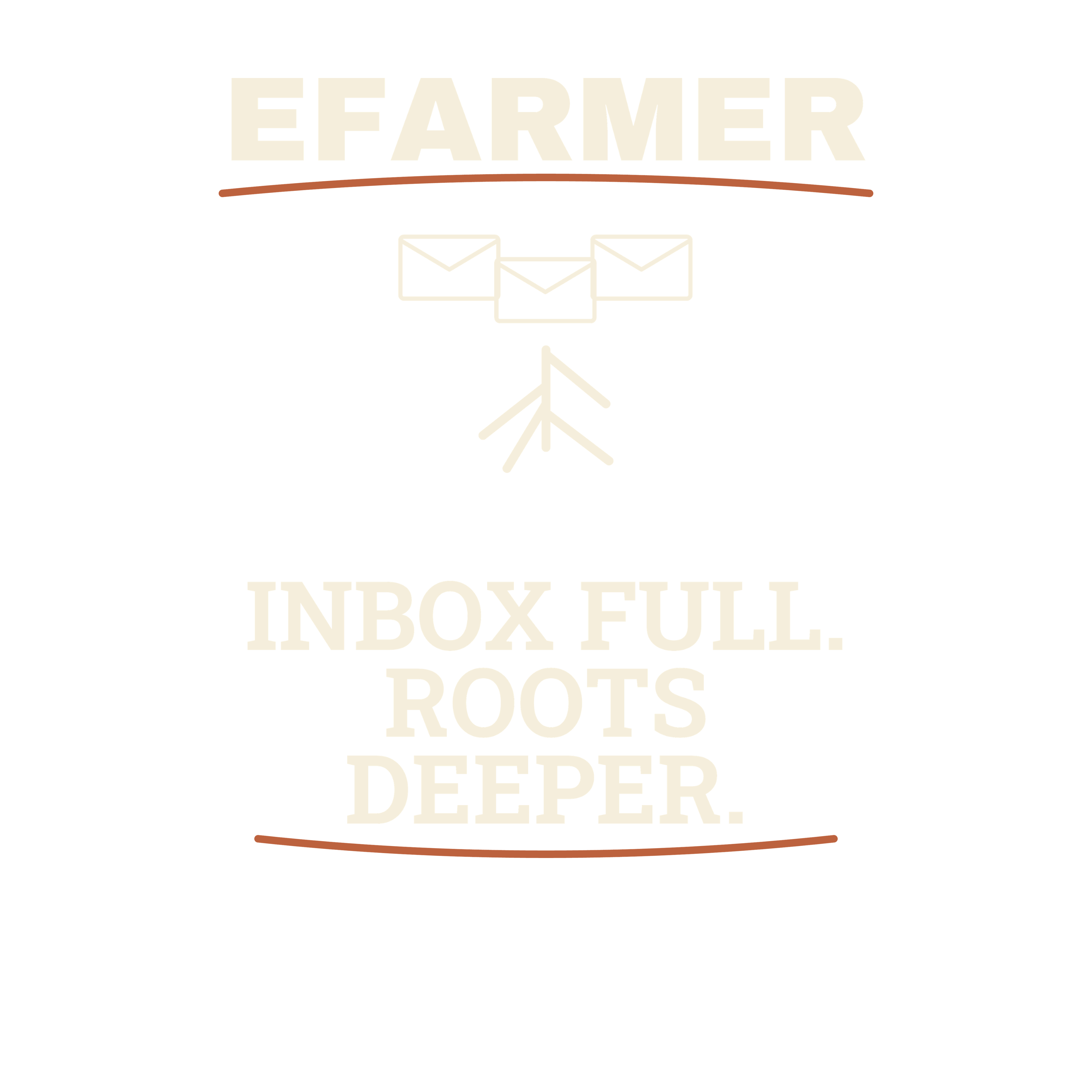 Efarmer — Inbox Full. Roots Deeper. Hoodie — Black, view 3