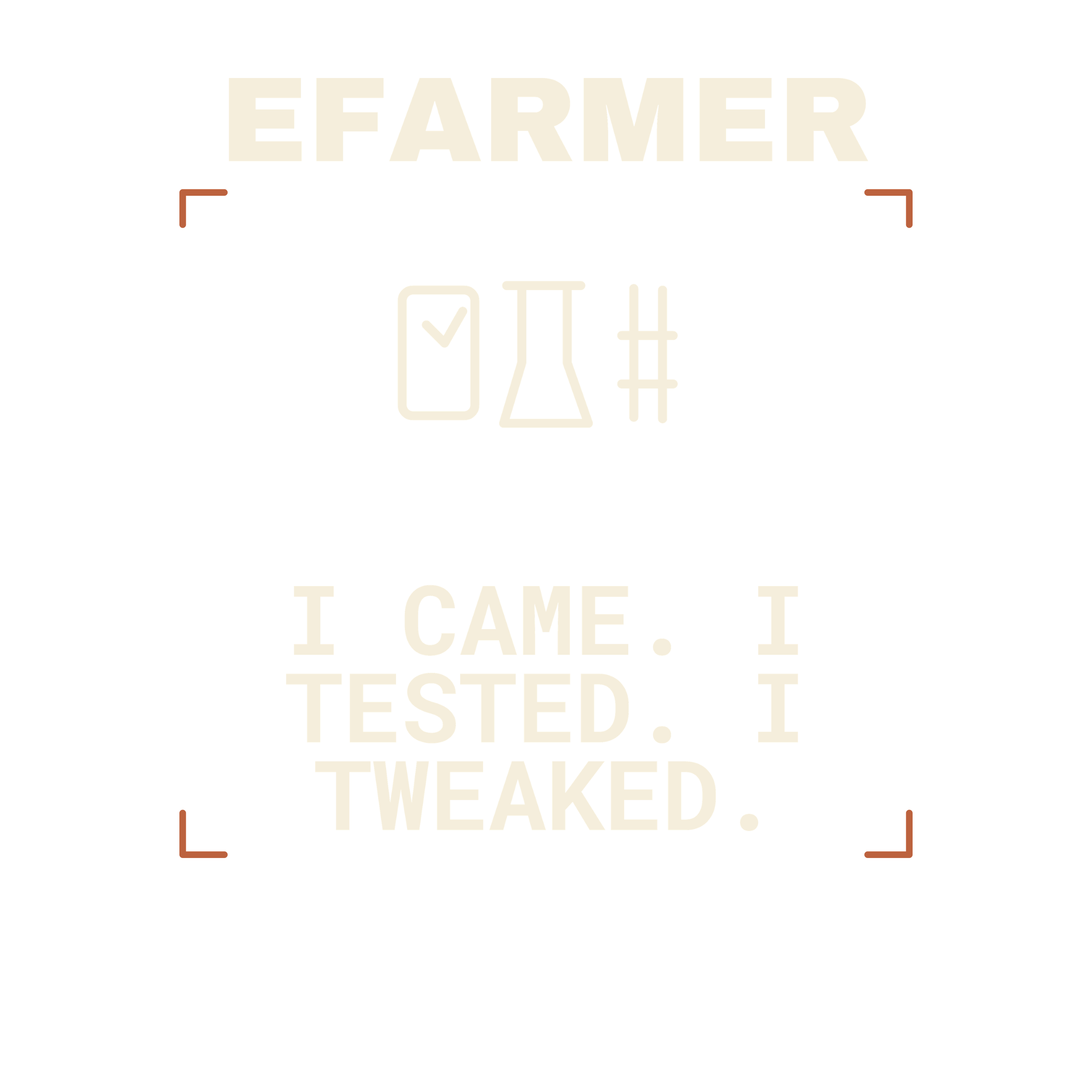 Efarmer — I Came. I Tested. I Tweaked. Hoodie — Black, view 3