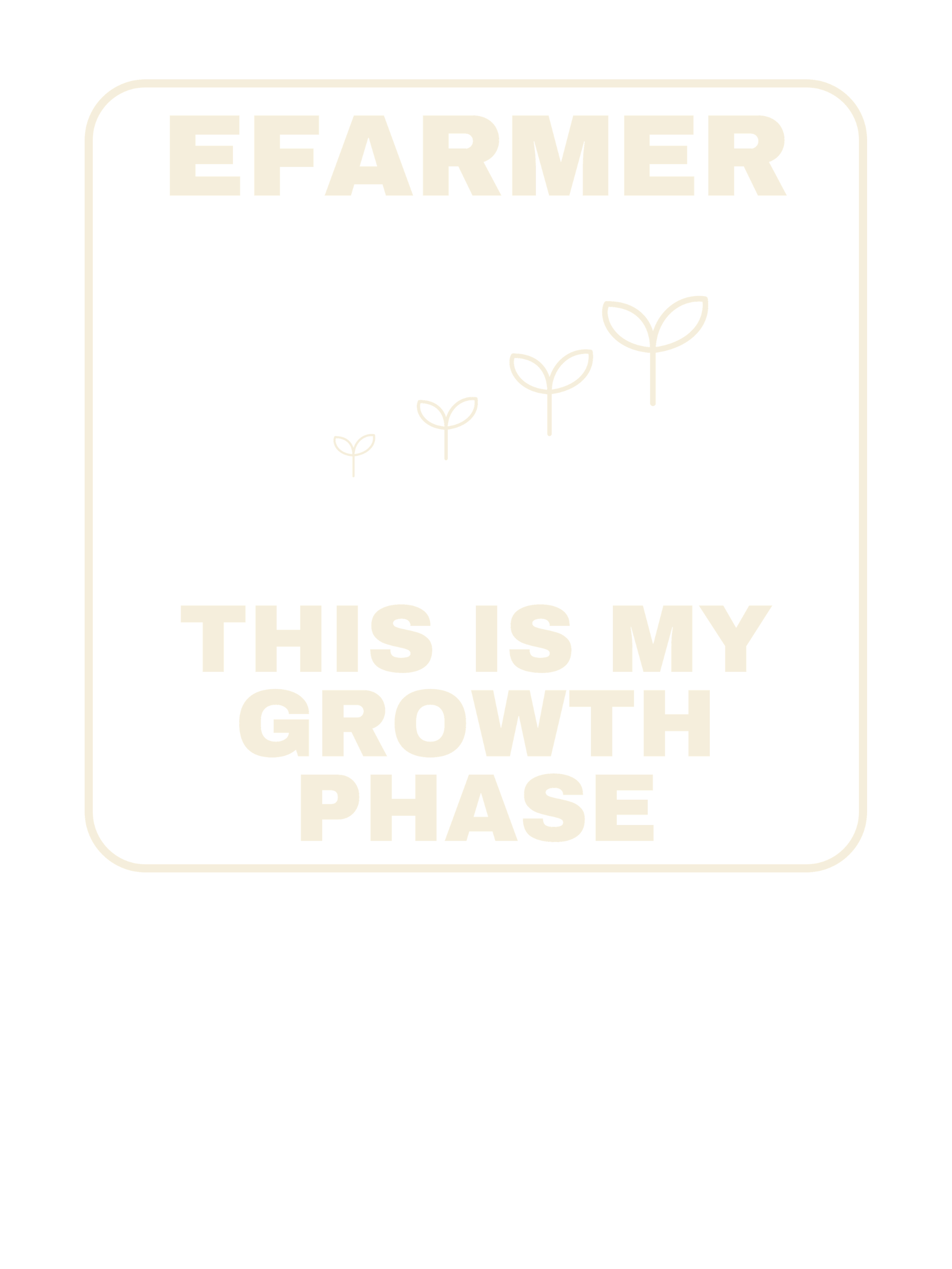 Efarmer — This Is My Growth Phase Tee — Black, view 3