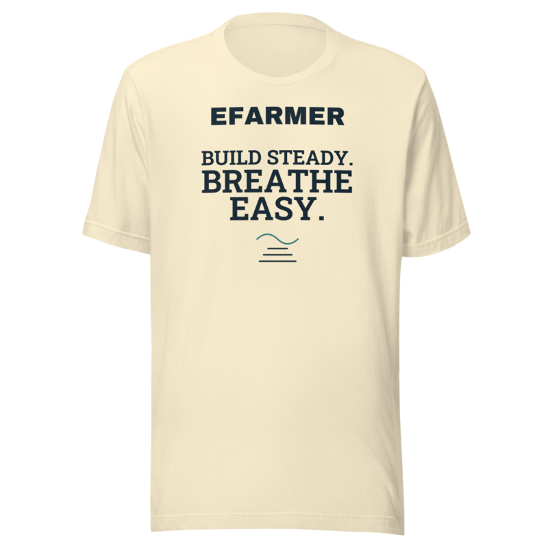 Efarmer — Build Steady. Breathe Easy. Tee — Black, view 2