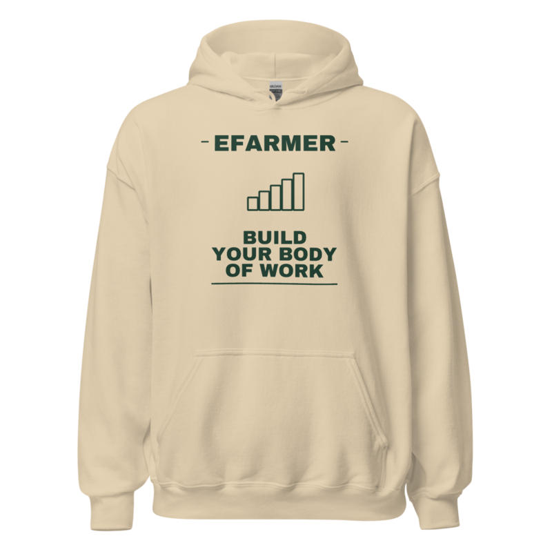 Efarmer — Build Your Body of Work Hoodie — Black, view 2