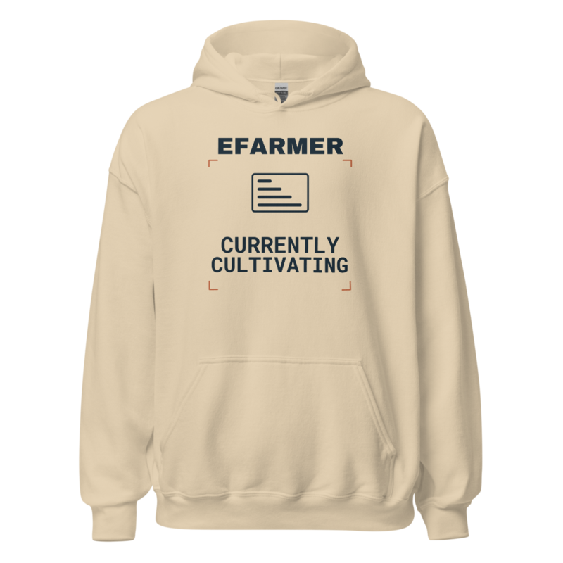 Efarmer — Currently Cultivating Hoodie — Black, view 2