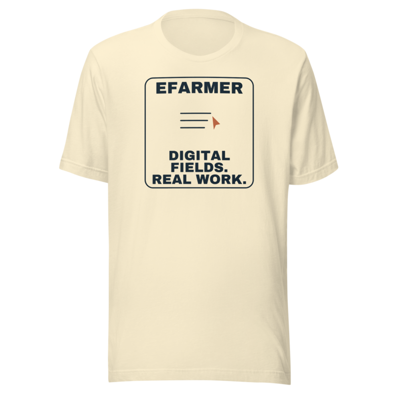 Efarmer — Digital Fields. Real Work. Tee — Black, view 2