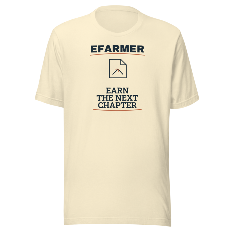 Efarmer — Earn the Next Chapter Tee — Black, view 2