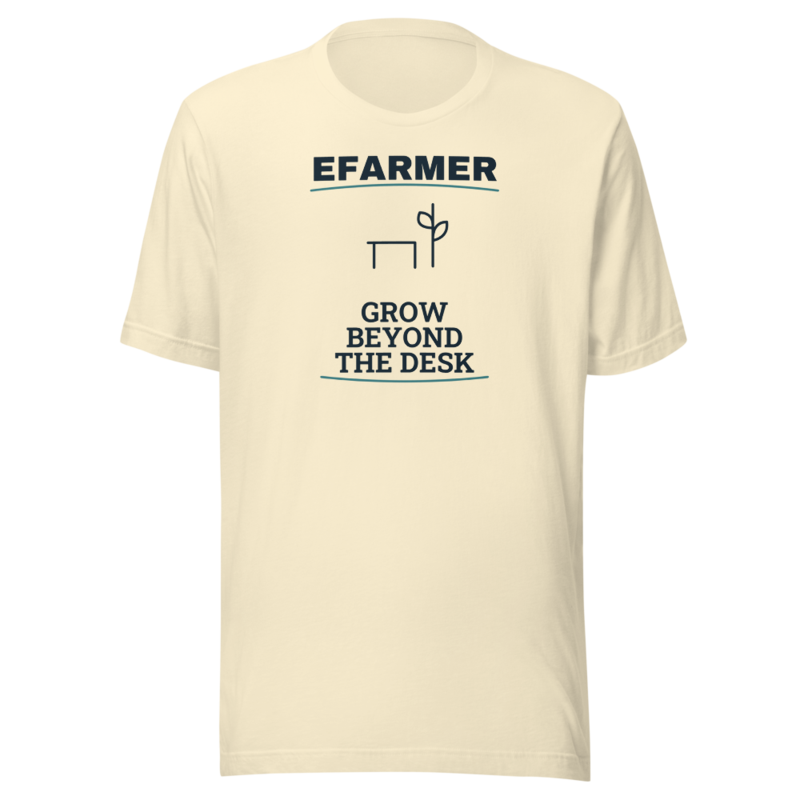 Efarmer — Grow Beyond the Desk Tee — Black, view 2