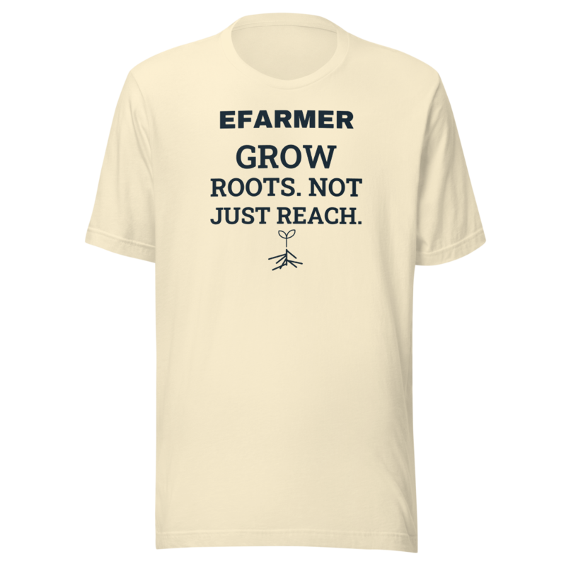 Efarmer — Grow Roots. Not Just Reach. Tee — Black, view 2
