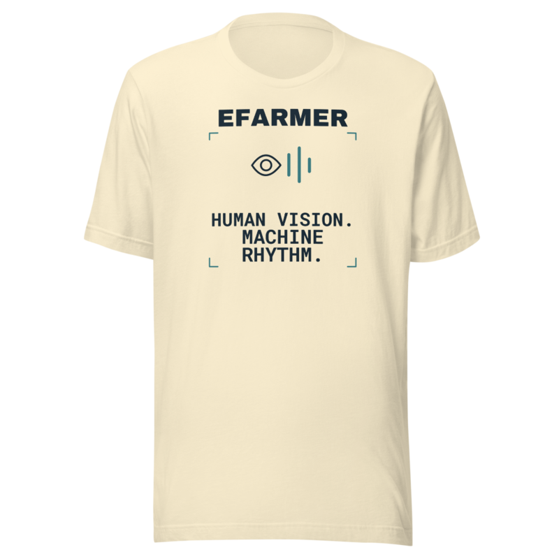 Efarmer — Human Vision. Machine Rhythm. Tee — Black, view 2