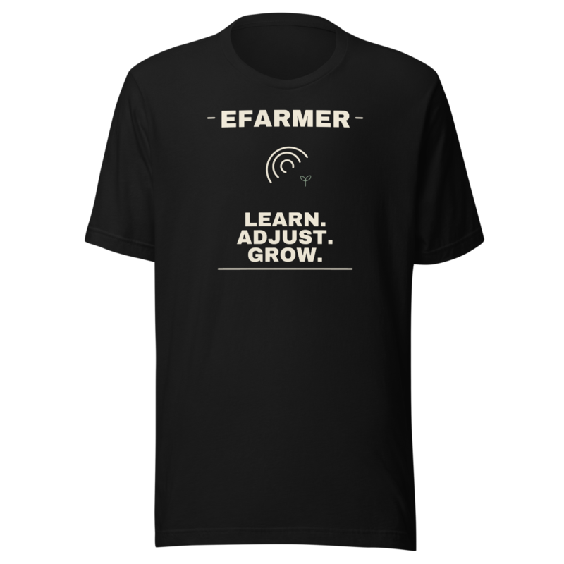 Efarmer — Learn. Adjust. Grow. Tee