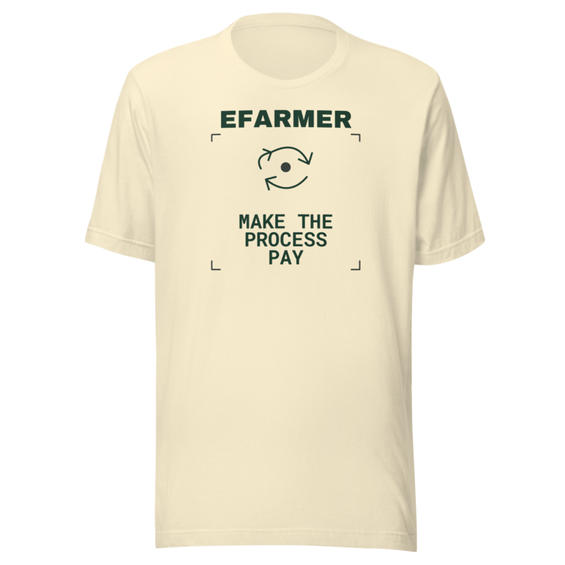 Efarmer — Make the Process Pay Tee — Black, view 2