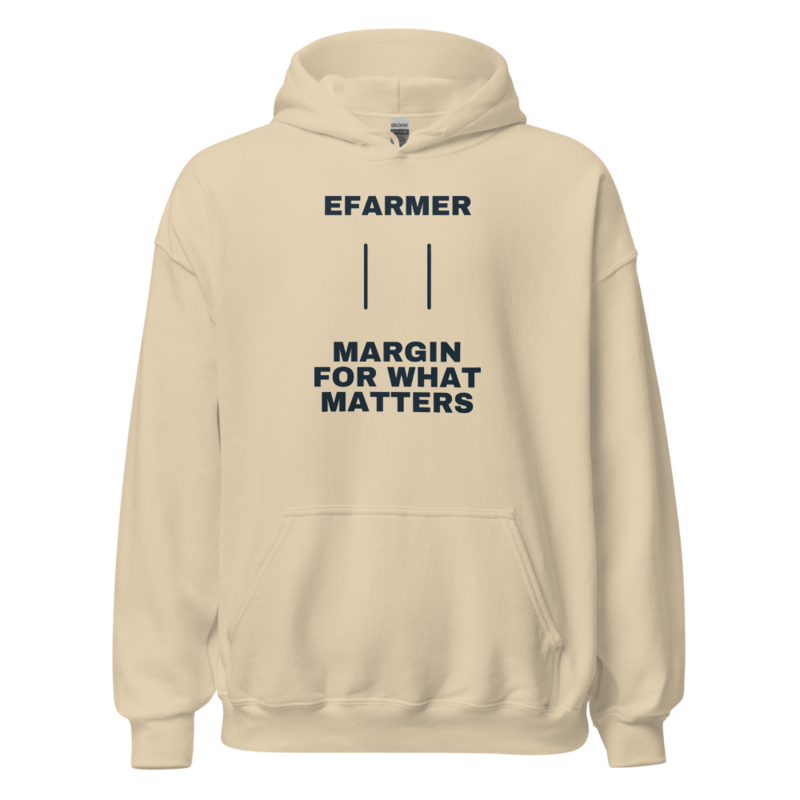 Efarmer — Margin for What Matters Hoodie — Black, view 2