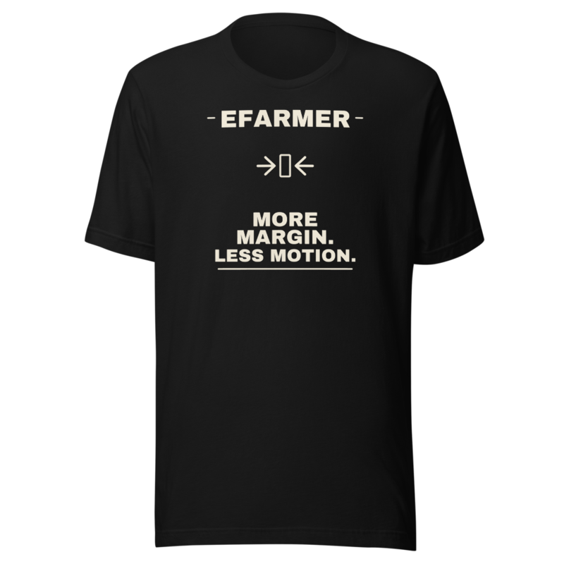Efarmer — More Margin. Less Motion. Tee