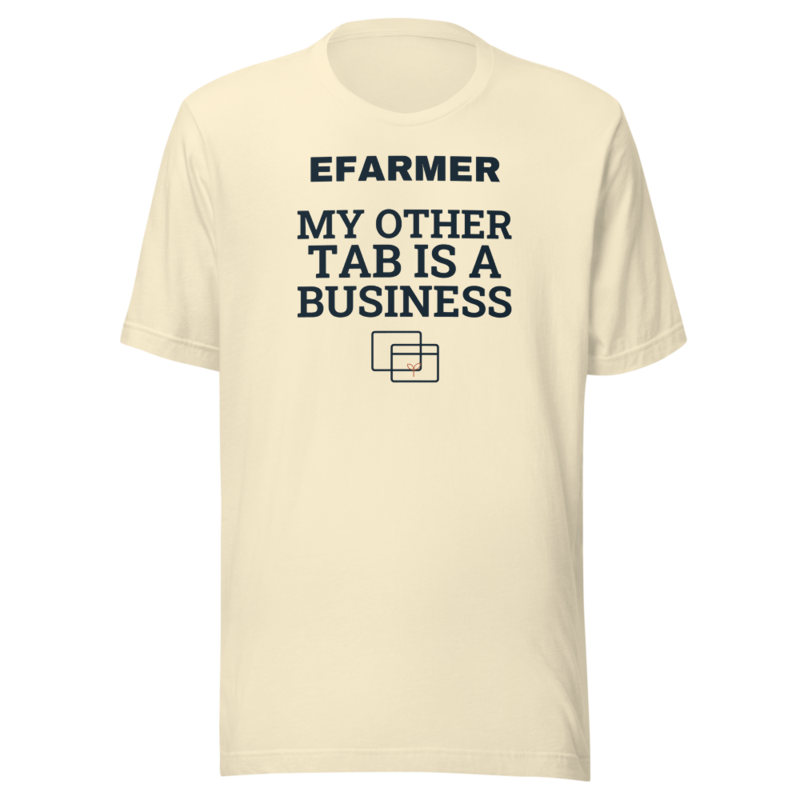 Efarmer — My Other Tab Is a Business Tee — Black, view 2