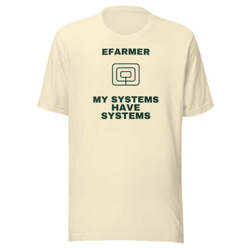 Efarmer — My Systems Have Systems Tee — Black, view 2
