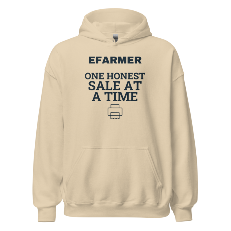 Efarmer — One Honest Sale at a Time Hoodie — Black, view 2