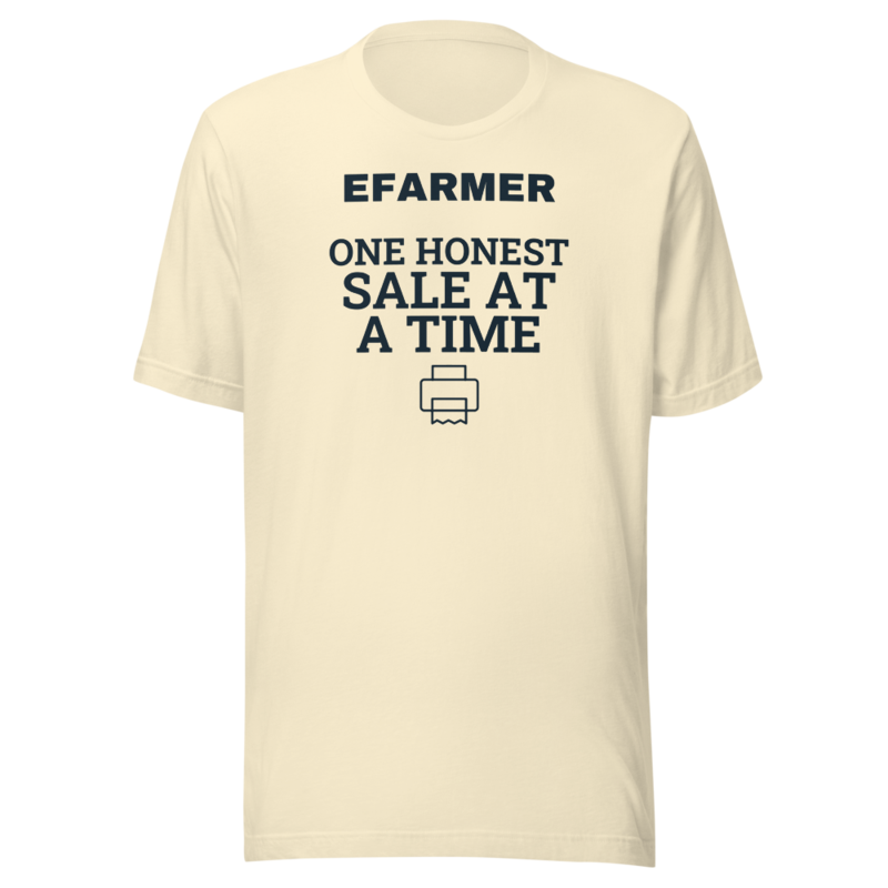 Efarmer — One Honest Sale at a Time Tee — Black, view 2
