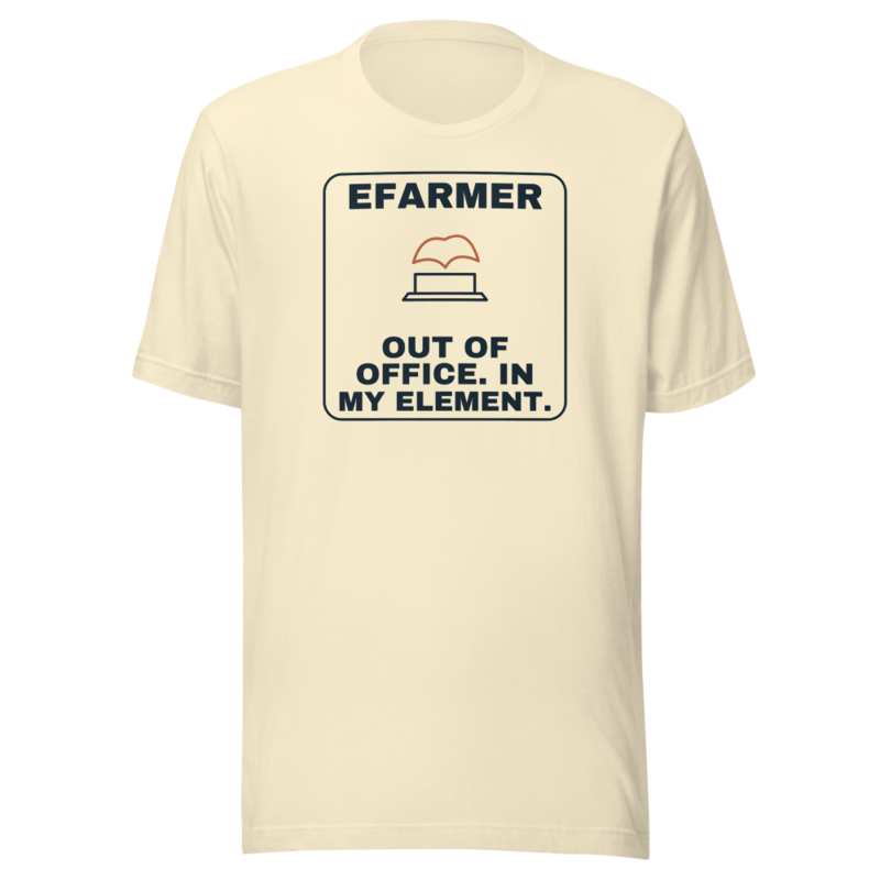 Efarmer — Out of Office. In My Element. Tee — Black, view 2