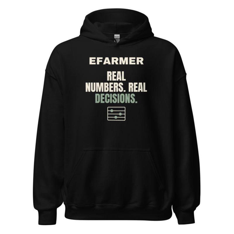 Efarmer — Real Numbers. Real Decisions. Hoodie