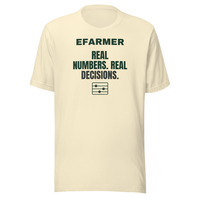 Efarmer — Real Numbers. Real Decisions. Tee — Black, view 2