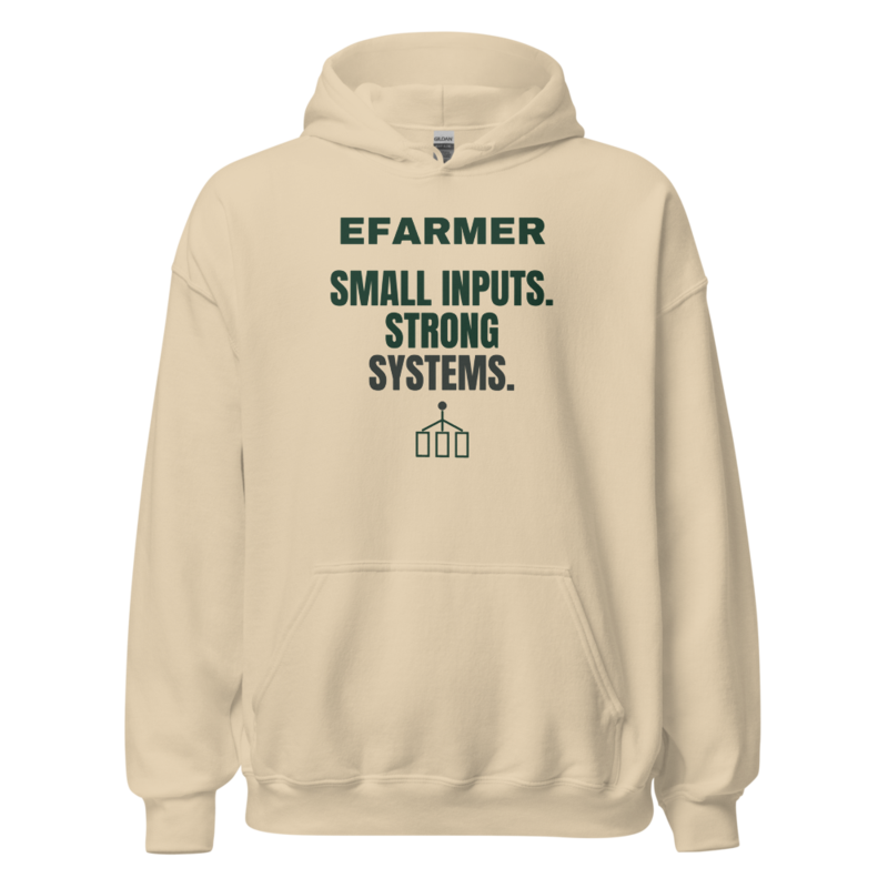 Efarmer — Small Inputs. Strong Systems. Hoodie — Black, view 2