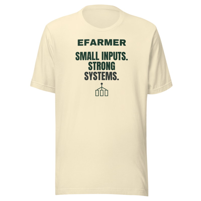 Efarmer — Small Inputs. Strong Systems. Tee — Black, view 2