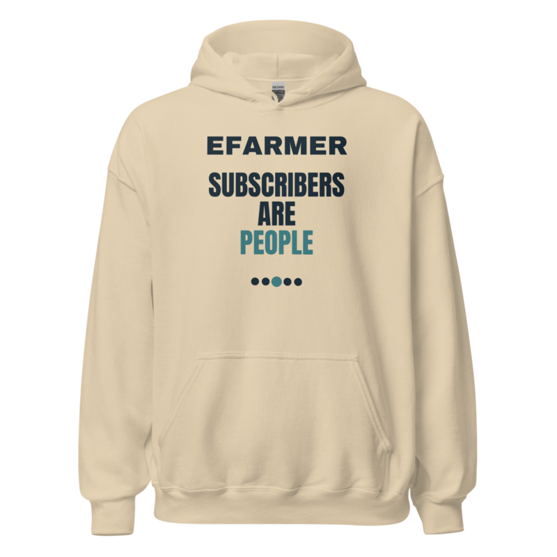 Efarmer — Subscribers Are People Hoodie — Black, view 2
