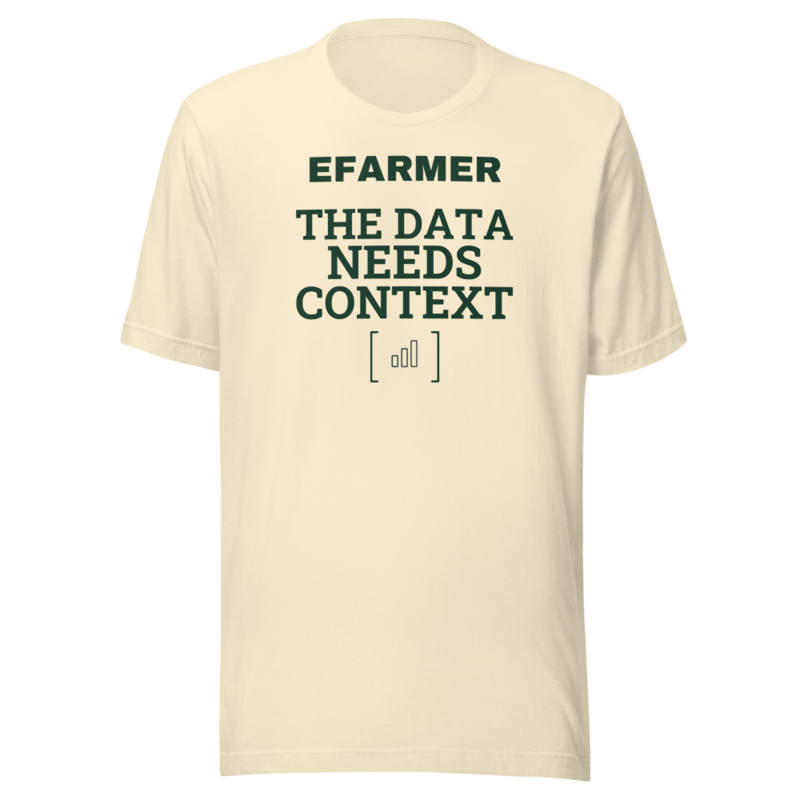 Efarmer — The Data Needs Context Tee — Black, view 2