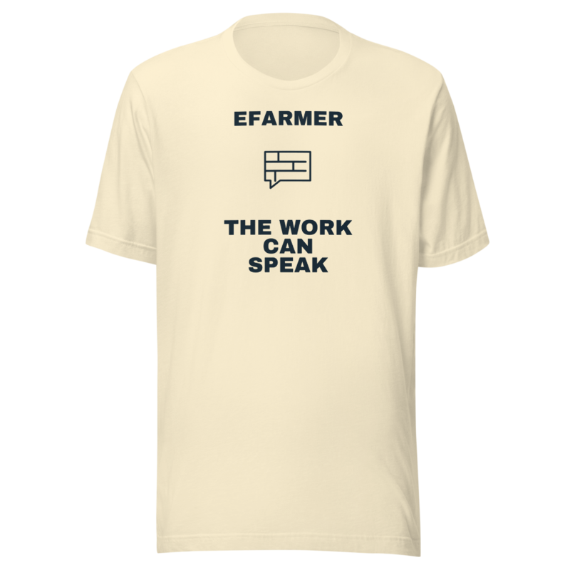 Efarmer — The Work Can Speak Tee — Black, view 2